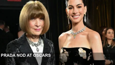 Anna Wintour Playfully Shades Anne Hathaway at Oscars