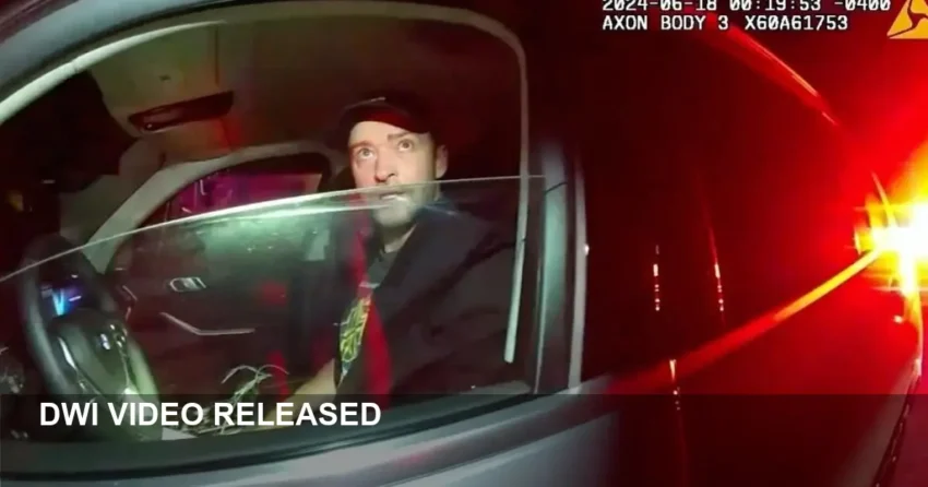 Justin Timberlake DWI video: what the footage shows