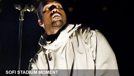 Kanye West at SoFi: Stops Show, Brings Out Daughter