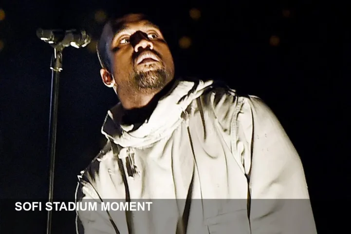 Kanye West at SoFi: Stops Show, Brings Out Daughter