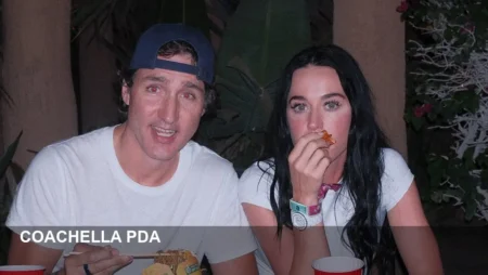 Katy Perry’s Coachella PDA with Justin Trudeau Draws Praise
