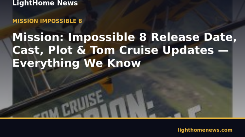Mission: Impossible 8 poster